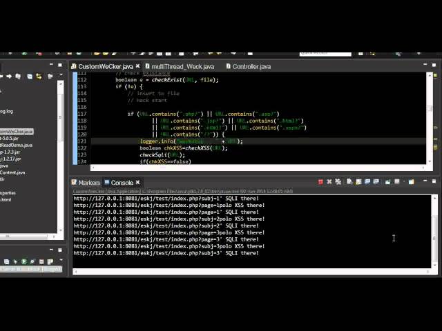 Test  SQL Injection  and XSS