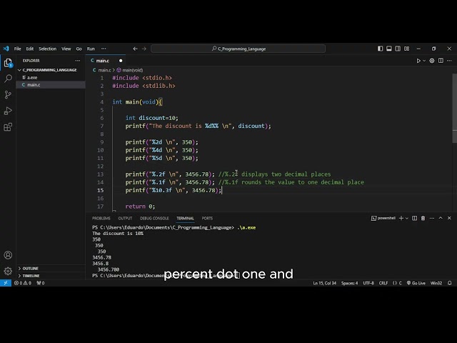 Exploring the printf() Function in C