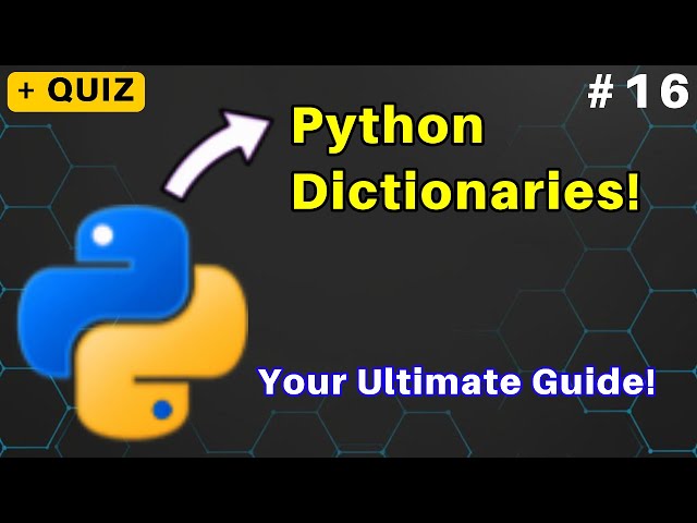 16. Python Dictionaries: Your Ultimate Guide to Key-Value Data! (Part 1/2) #python #tutorial