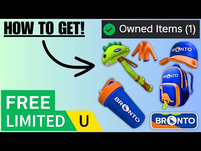 Free Bronto Dino Hammer, Backpack & More UGC Limiteds (How to Get!)