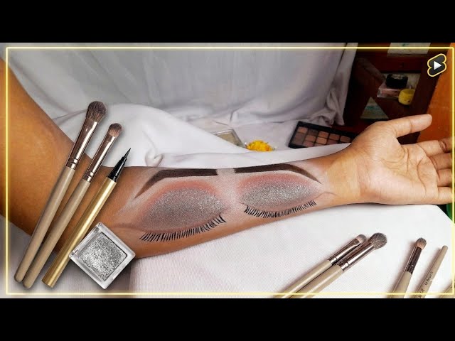 Black Smokey Eye Makeup Tutorial | Easy & Glam Eye Look | Eye Makeup Challenge