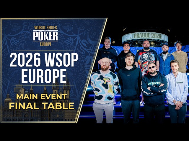 €10,000,000 GTD | WSOP Europe Main Event - Final Table (Session 1)