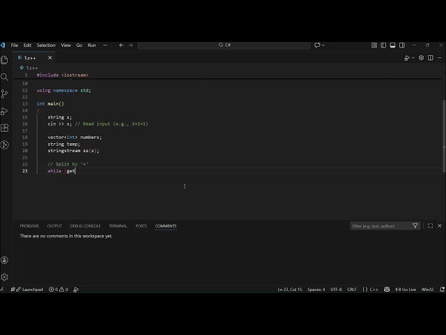 String Manipulation: Sort Numbers in an Addition Expression (C++)