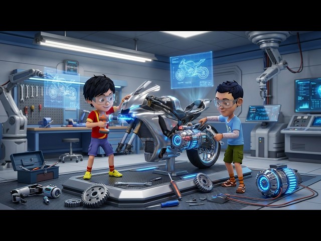 Shiva Built an EPIC Flying Bike After Seeing Rudra’s Flying Bike!