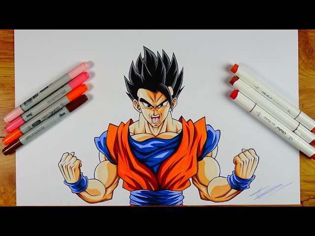 How to Draw Gohan Full Potential | Easy Drawing Tutorial 