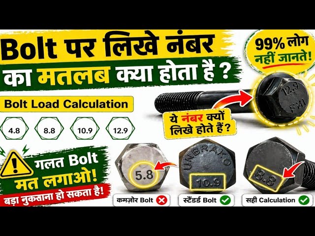 Bolt Grade Specification || Bolt On Head