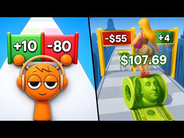 Spranky Run vs Money Roller / Max All Levels  Gameplay_Android ios Epic 78