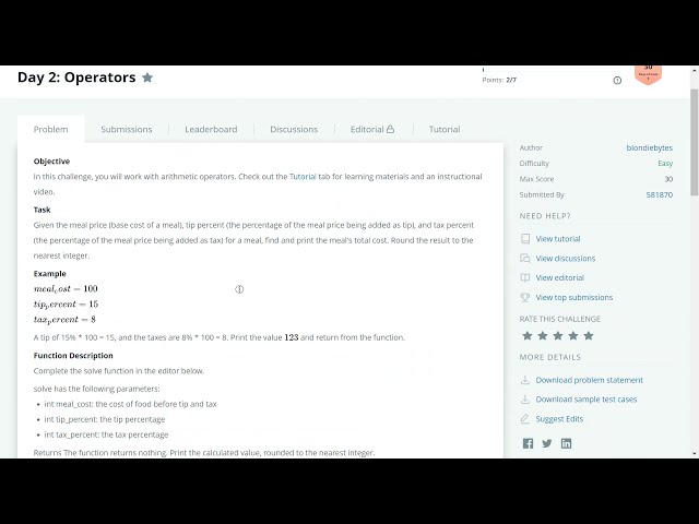 HackerRank Solution #HackerRank