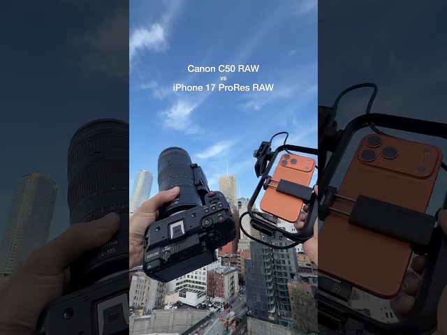 Canon C50 vs iPhone 17 Pro