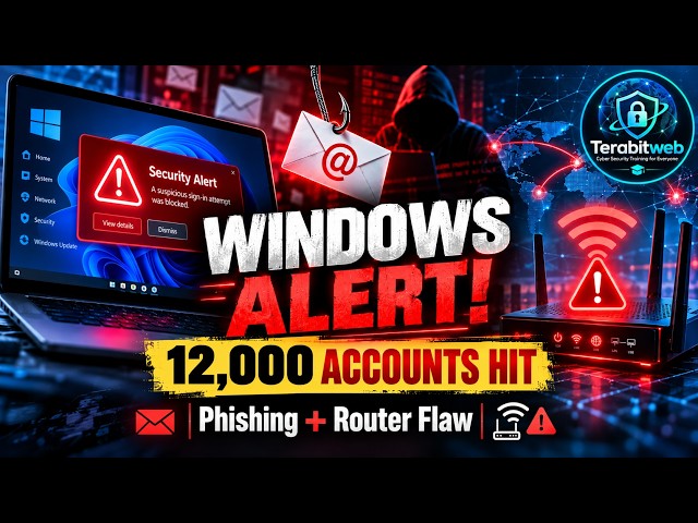 Cybersecurity News: Windows 11 Changes, Critical Router Flaw & Massive Phishing Attack