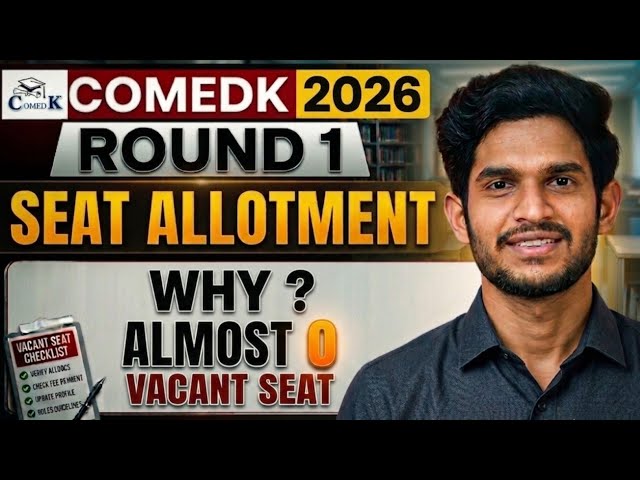 COMEDK Top 30 Colleges Available Seat Matrix After Round 1 | Next Round Strategy 🙏