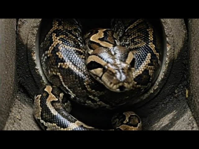 🔥⚔️SERDADU BANSA🔴GIANT PYTHON SNAKE TRAPPED IN A RESIDENT’S DRAINAGE CULVERT