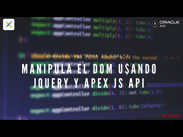 Manipulating the DOM of your applications using Javascript API & jQuery in Oracle Apex