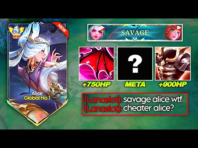 THIS ALICE BUILD SHOULD BE BANNED 😱 AUTO SAVAGE + UNKILLABLE | MLBB 2026
