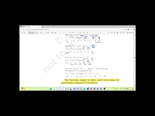 range() function in Python | Python range() function #pythonprogramming #python #pythonforbeginners