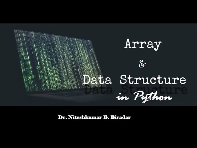 Data Structure & Arrays in Python in Hindi | Operations on Array | Python Data Structures