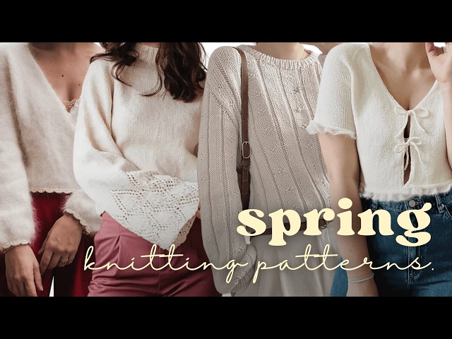 16 spring knitting patterns for all aesthetics🌷🌿