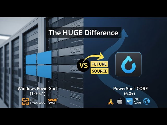 PowerShell Evolution Explained: Windows PowerShell vs. PowerShell Core (WSMan vs .NET Core)