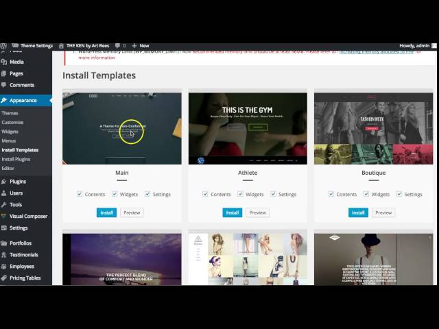 How To Install The Ken WordPress Theme And Import Demo Content