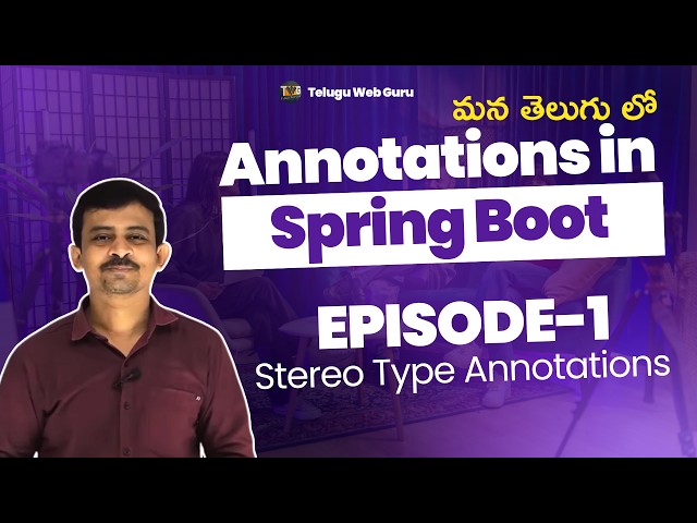 Stereo annotations in java explained in telugu
