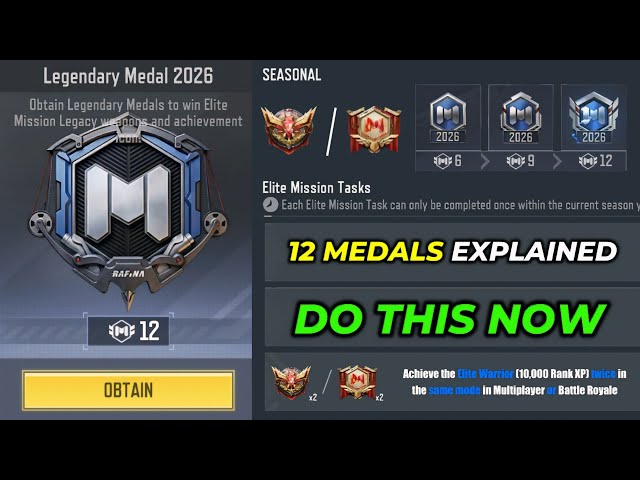 How to Get 12 Legendary Medals in Elite Mission 2026 [Legacy Weapon]