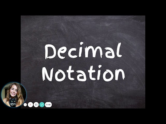Tenths and Hundredths in Decimal Notation