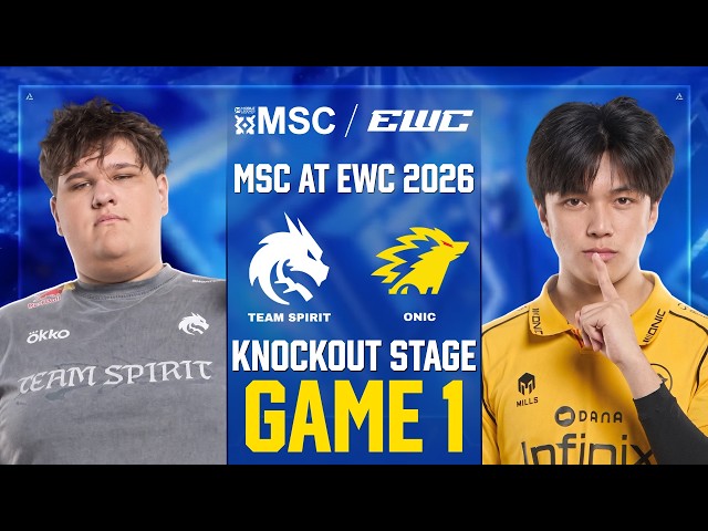 [GAME 1] TEAM SPIRIT vs ONIC ID MSC AT EWC 2026 KNOCKOUT STAGE | TS vs ONIC