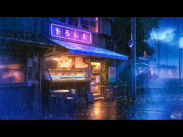 Cozy Winter Rainy Night ☔ Lofi Japanese Vibes ☔ Pluviophile Lofi To Make You Calm Down And Relax