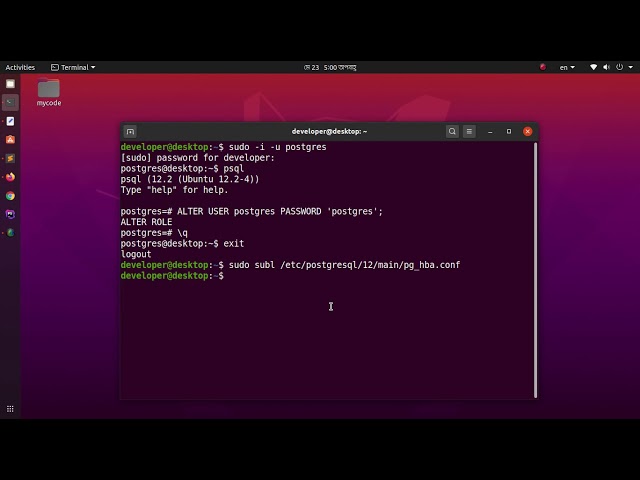 How to fix "could not connect to server: FATAL:  password authentication failed postgres" on Ubuntu