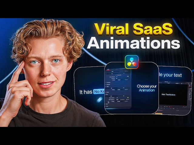 How to Edit SaaS Animations in DaVinci Resolve(Full Guide)