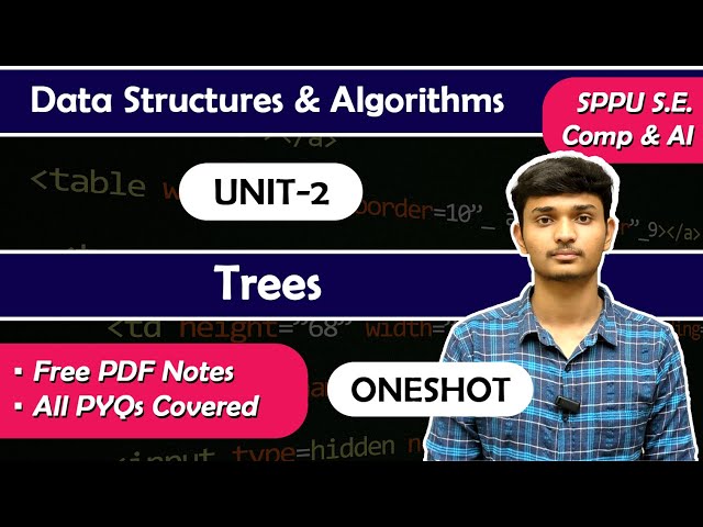 DSA | Unit 2 | Trees | SPPU S.E. Comp & A.I. | Oneshot