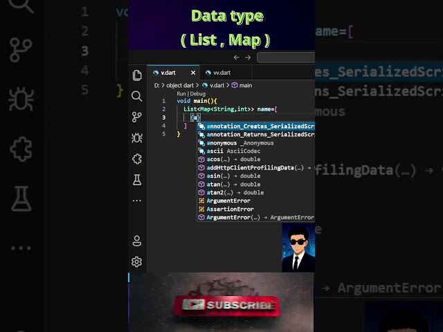 Dart Explained: List of Maps in 1 Minute#coding #dart