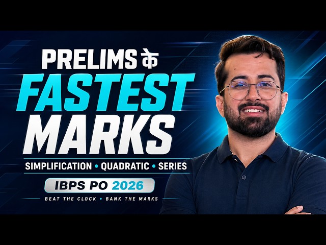 IBPS PO Pre 2026 Speed Maths Revision | Simplification, Quadratic & Number Series | Aashish Arora