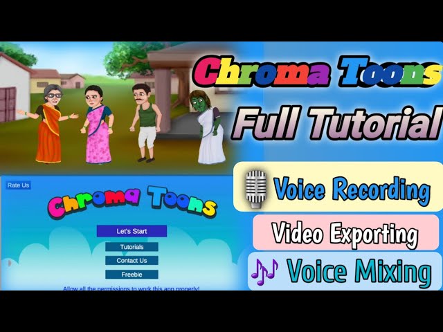 Make Animation In Mobile | Chroma Toons Full Tutorial | Mahesh Kumar