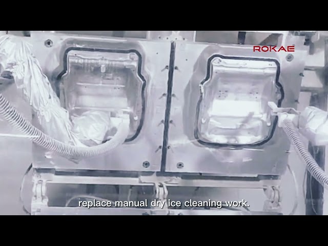 ROKAE Cobots: The Perfect Partner for Dry Ice Blasting in Car Seat Mold Cleaning #industry
