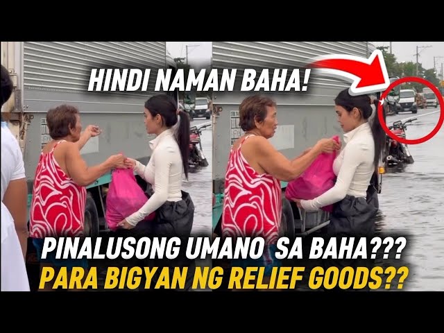 IVANA ALAWI, KINIKWESTIYON ANG PAMAMAHAGI NG RELIEF GOODS SA LUGAR MISMO NA BAHA