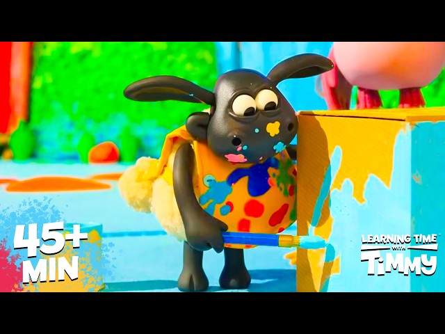 🎨 MESSY LEARNING FUN | PRESCHOOL CARTOON | Timmy Time