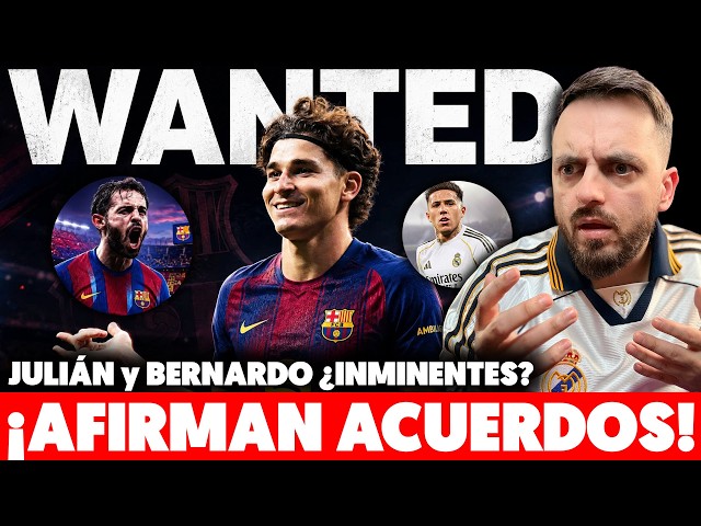 💥BARÇA AGREEMENT with JULIÁN ÁLVAREZ CLAIMED!...AND WITH BERNARDO SILVA! · ENZO WANTS TO GO TO MA...