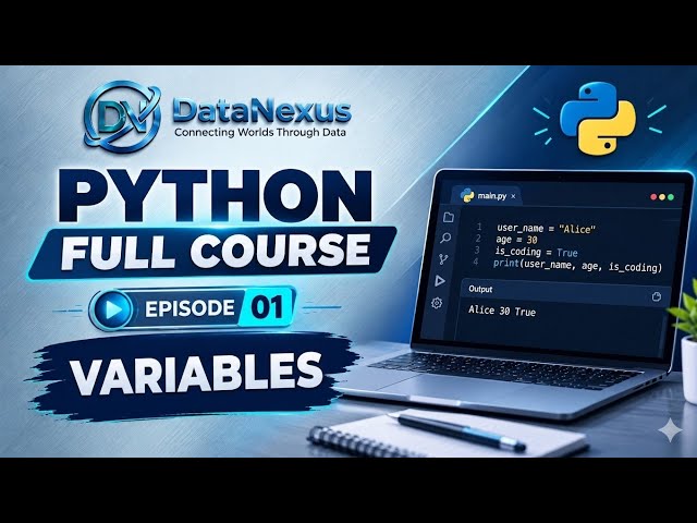 🐍 Python Variables in Tamil | Episode 1 | 🔔 Follow & Subscribe to DataNexus for more Python lessons!