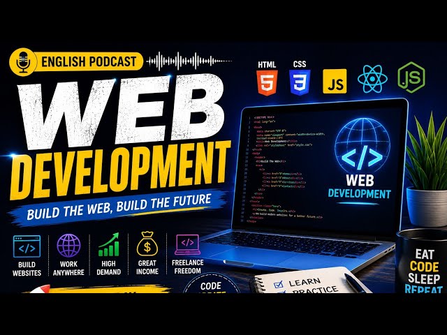 Web Development Full Course for Beginners | Learn HTML, CSS & JavaScript | English Podcast in 2026 