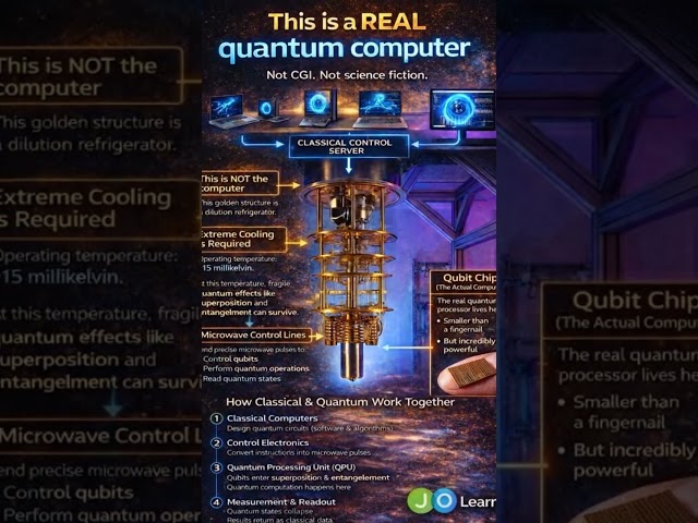 #Real Quantum  Computer#quantumphysics