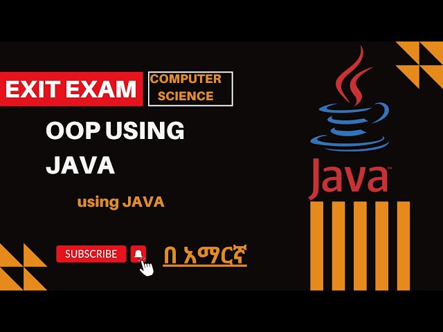 Exit Exam Preparation for Computer Science | Object Oriented Programming | Sample Exercise Part - 6