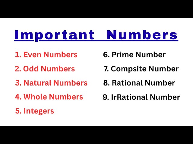 Stop Confusing These 9 Number Types! | Importance of Numbers