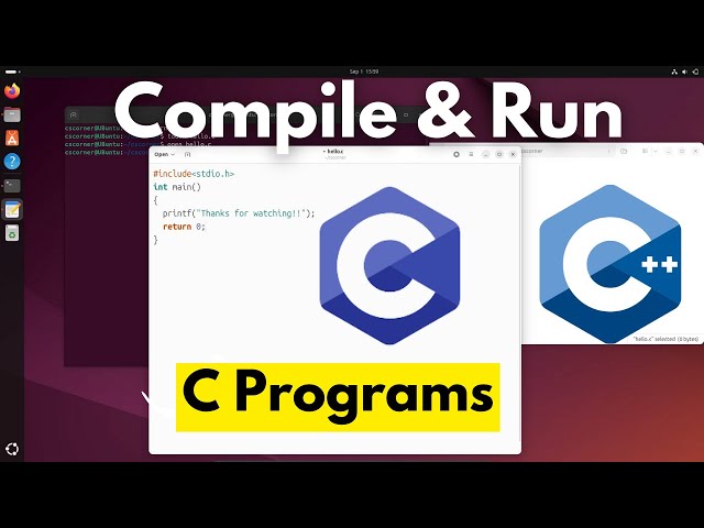 C Programming with GCC on Ubuntu (Linux): Code, Compile, Run