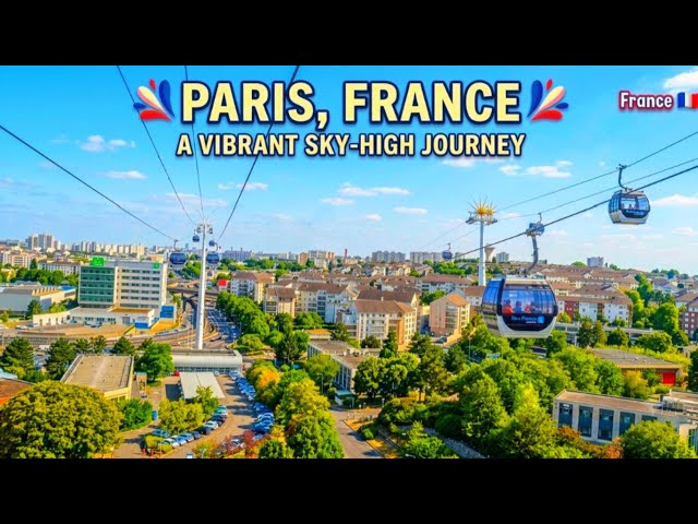 France Cable Car Ride 🇫🇷 | Amazing Mountain Views & Scenic Journey | Paris Travel Vlog 4K📝 