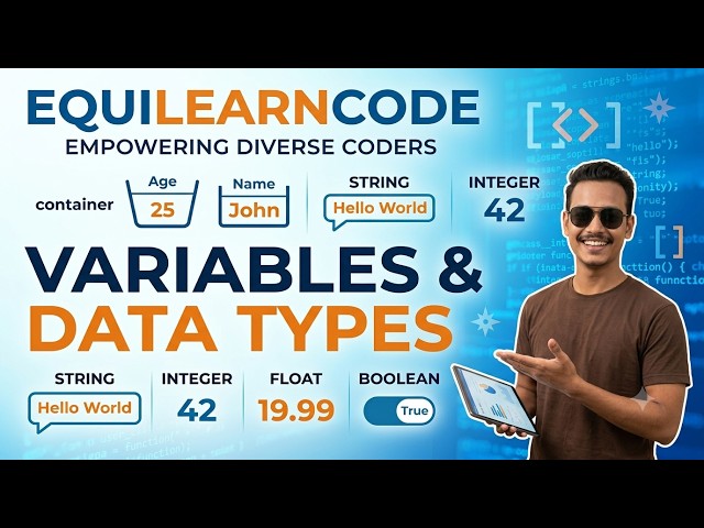 [English] Python Variables & Data Types Explained 🐍 | Python Tutorial for Beginners 2026