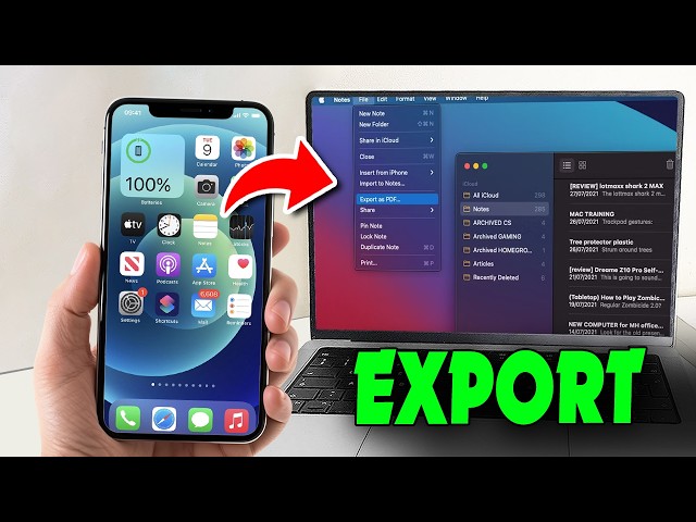 How to Export iphone notes on windows/PC (New Update)
