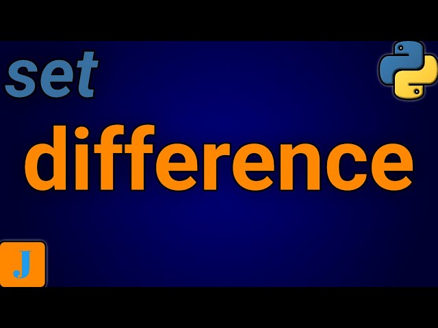 Set Difference In Python