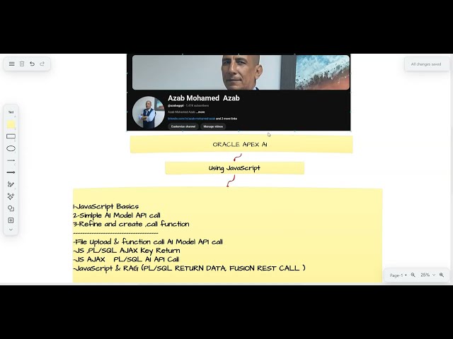 ORACLE APEX AI 00056 Oracle APEX   AI APP. USING  JavaScript