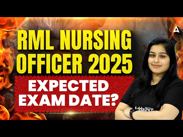 RML Nursing Officer Exam Date 2025 | RML Nursing Officer Exam Preparation 2025 | #RMLNursingOfficer